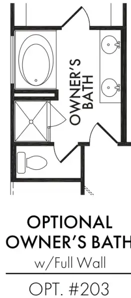 Master Bath – Tub Shower Full Wall