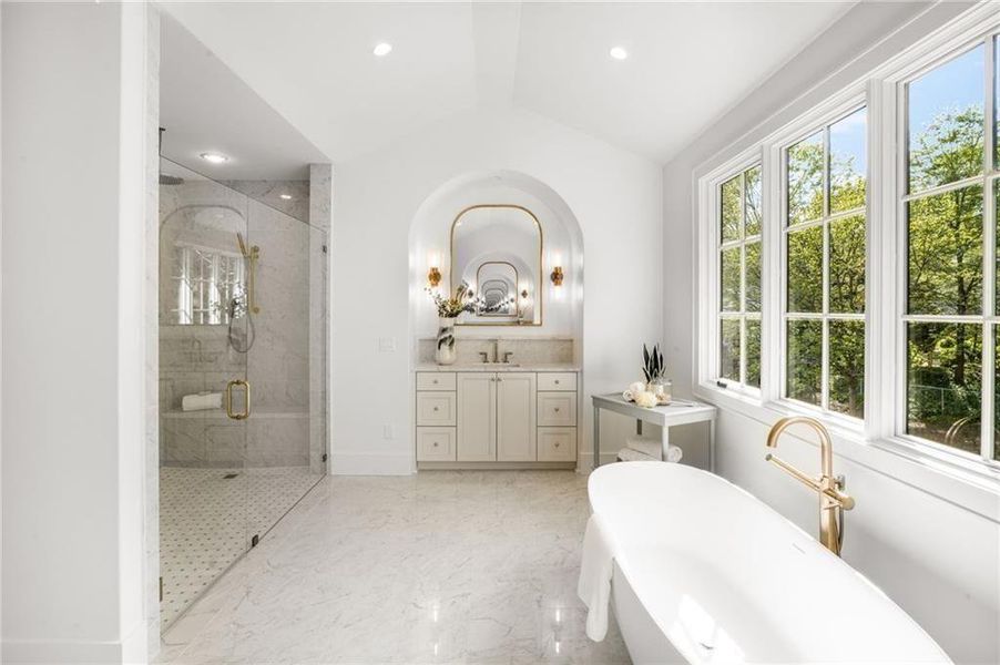 Furnished interior view inside a new home in , Atlanta (Image 17).