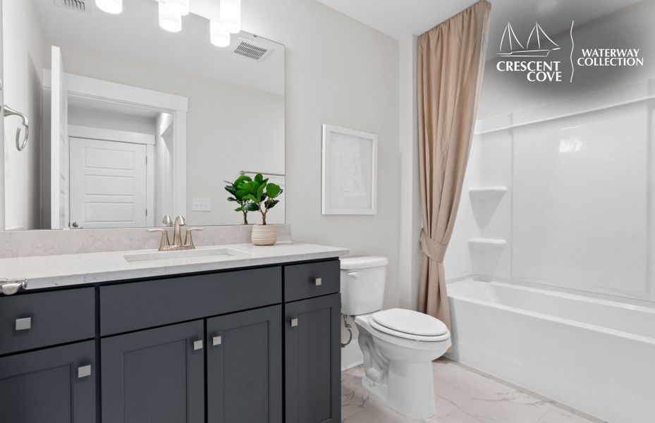 Representative furnished interior of a home built from the Stellar - Waterway Collection by Pulte Homes in Crescent Cove, Myrtle Beach (Image 11).