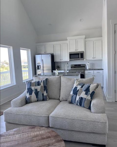 Furnished interior view inside a new home in , Crystal Beach (Image 10).