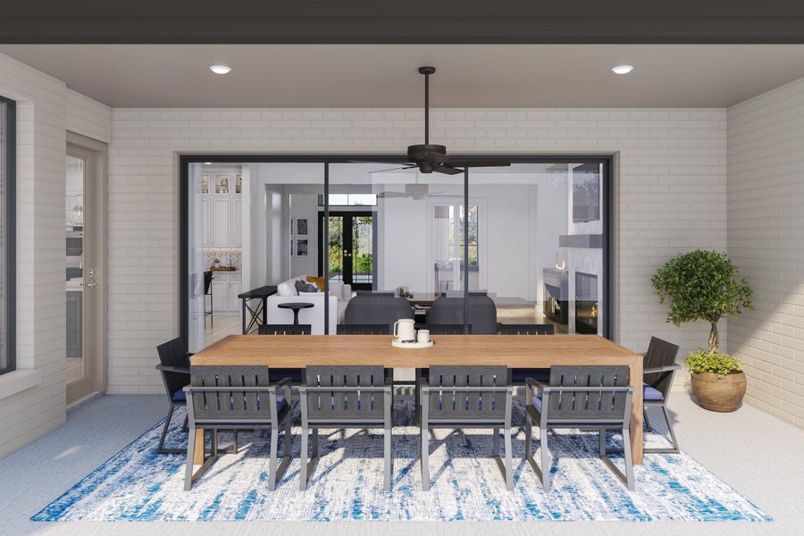 Representative furnished interior of a home built from the Salerno by Tri Pointe Homes in The Estates at James Lane, Fulshear (Image 26).