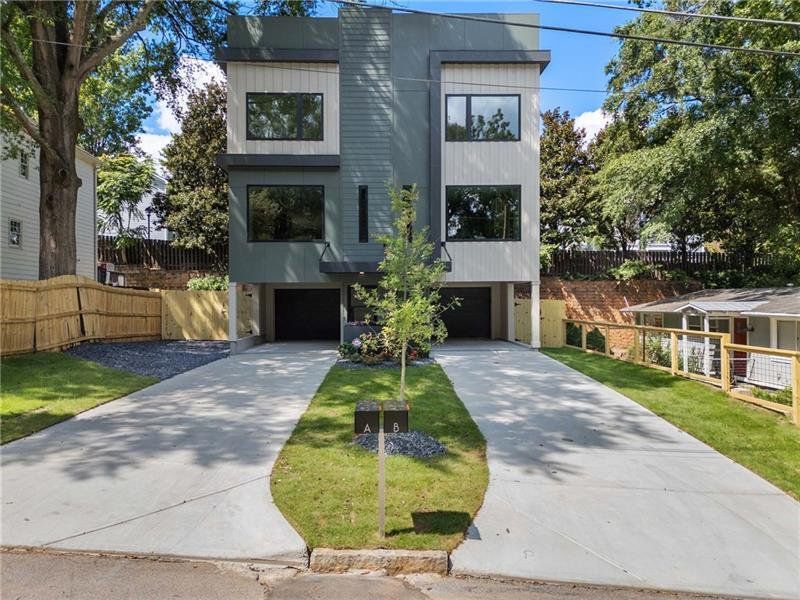 Front exterior of a new home in , Atlanta, GA, highlighting curb appeal (Image 24). Front exterior of a new home in , Atlanta, GA, highlighting curb appeal (Image 24).