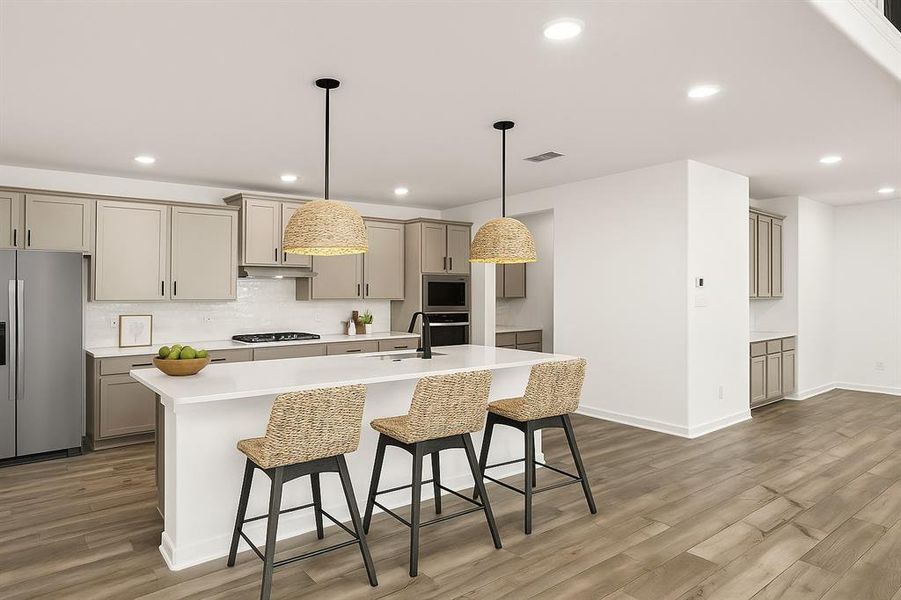 Furnished interior view inside a new home in Hillside Village 40s, Celina (Image 10). Furnished interior view inside a new home in Hillside Village 40s, Celina (Image 10).