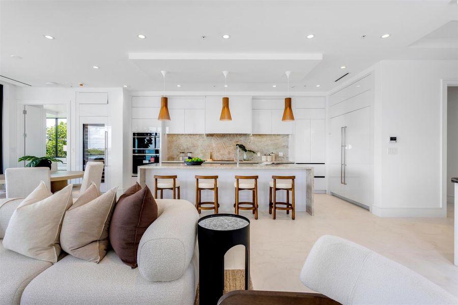 LIVING ROOM TO KITCHEN
