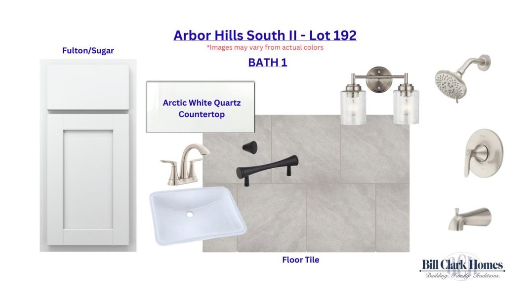 Sample of building materials used in homes in Arbor Hills South II, Greenville (Image 4).