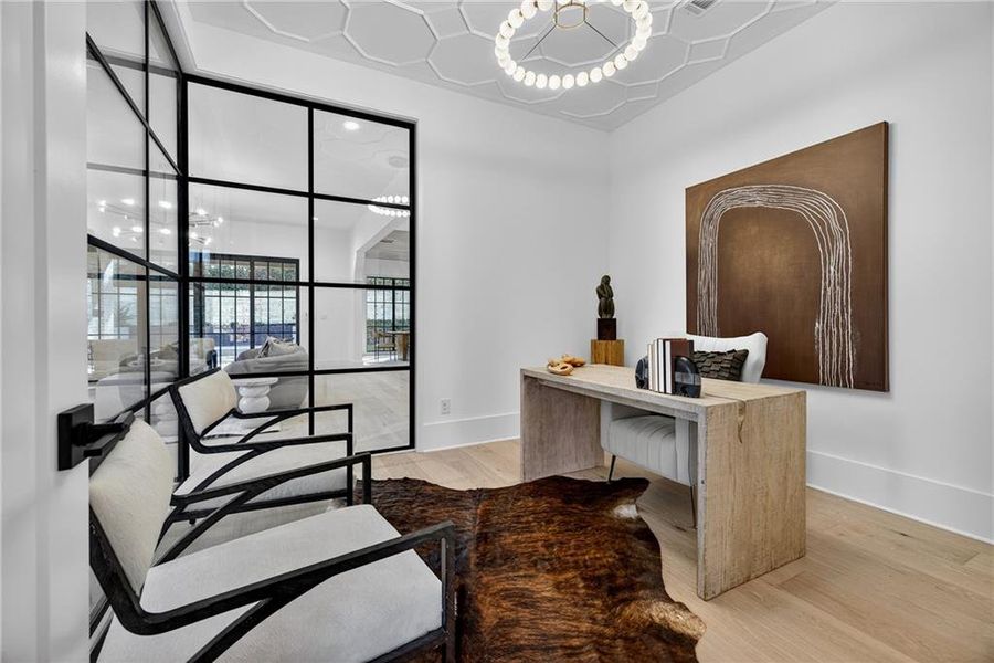 Furnished interior view inside a new home in , Atlanta (Image 9).