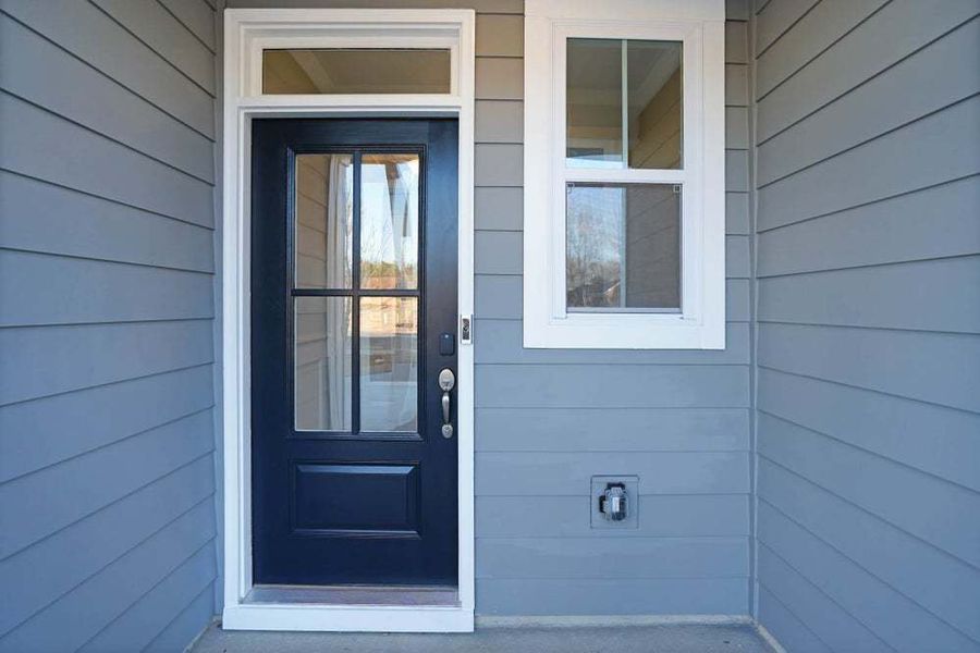 Brier End Unit - Farmhouse Elevation with Front Balcony