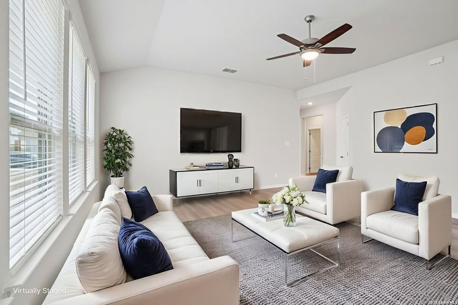 Furnished interior view inside a new home in Royal Crest, San Antonio (Image 10).