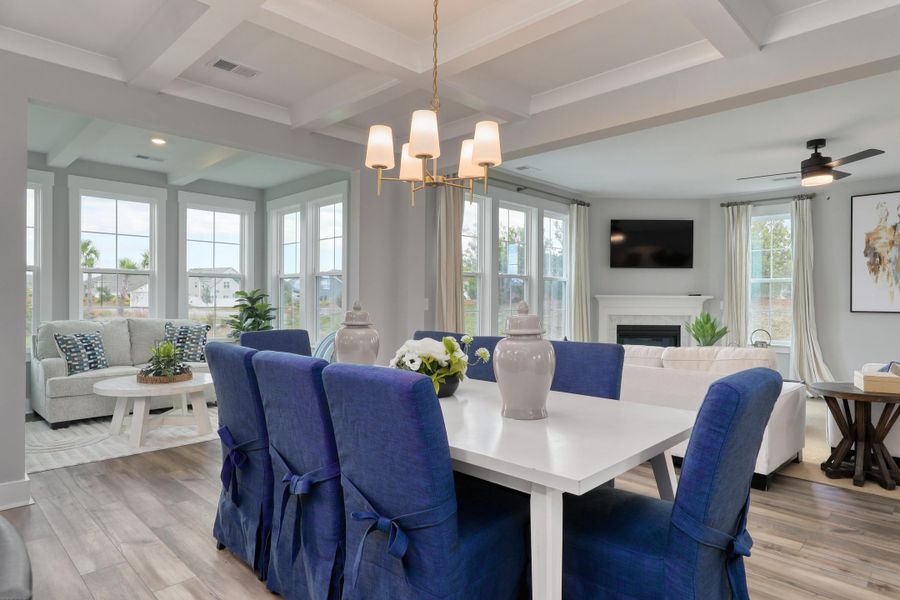 Furnished interior view inside a new home in , Summerville (Image 13).