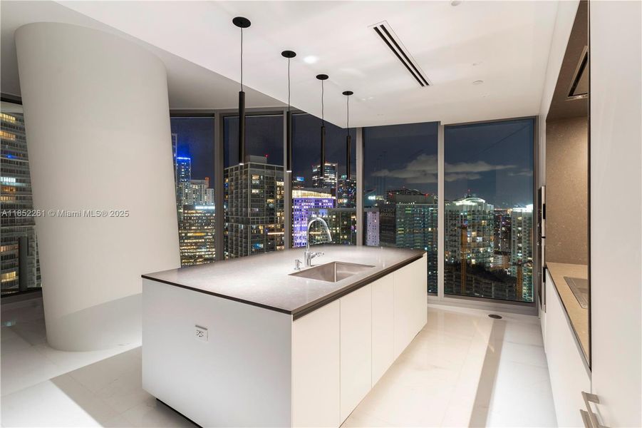 Furnished interior view inside a new home in Aston Martin Residences, Miami (Image 28).