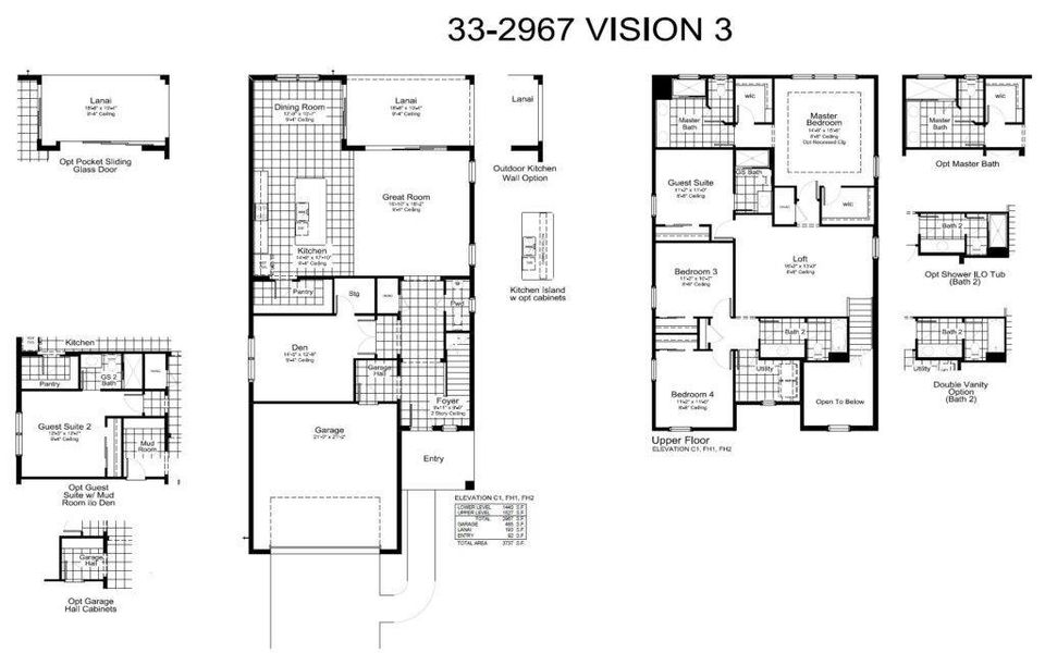2D floor plan layout of this home in Palmera Real Estate and Homes for Sale in Venice, FL - Neal Communities, Venice, FL (Image 3). 2D floor plan layout of this home in Palmera Real Estate and Homes for Sale in Venice, FL - Neal Communities, Venice, FL (Image 3).