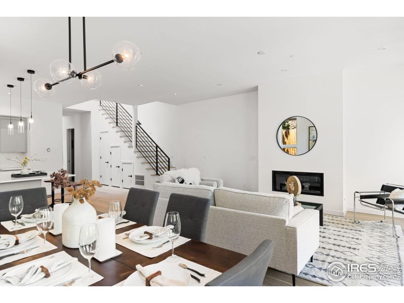 Furnished interior view inside a new home in , Boulder (Image 10).