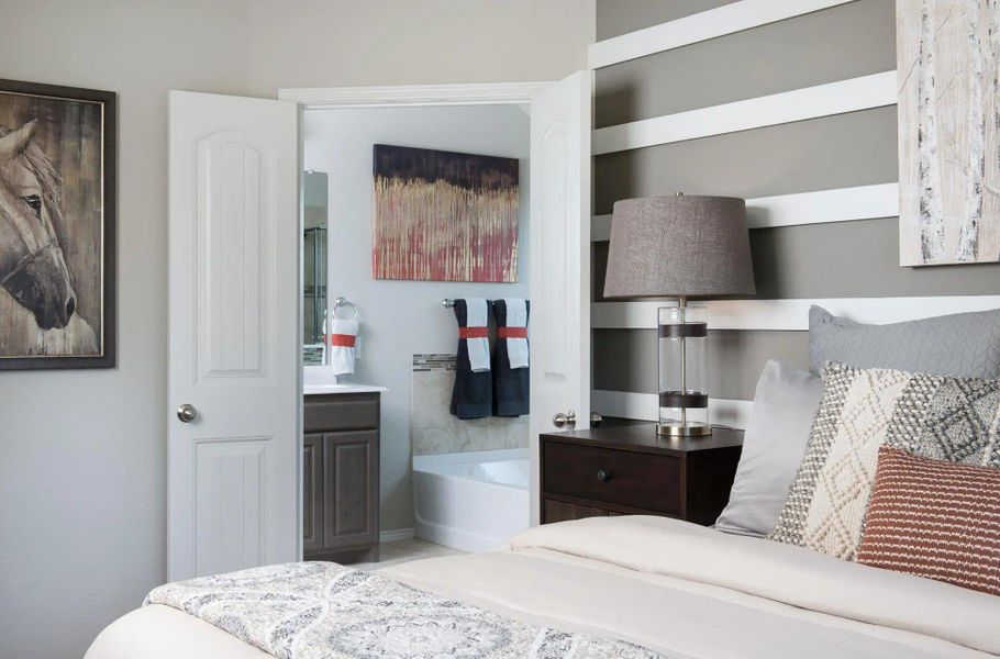 Primary Bedroom | Concept 1849 at Chisholm Hills in Cleburne, TX by Landsea Homes