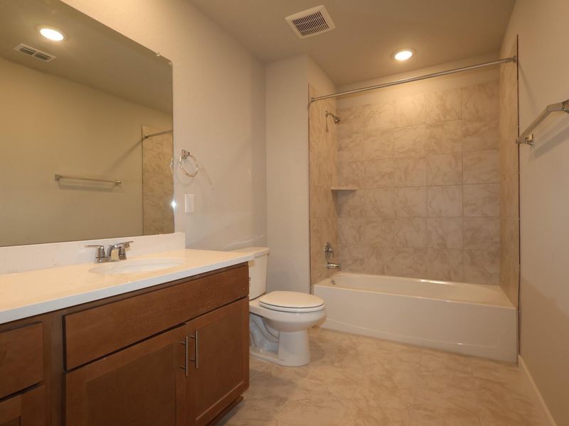 Furnished interior view inside a new home in Cascades at Onion Creek, Austin (Image 5). Furnished interior view inside a new home in Cascades at Onion Creek, Austin (Image 5).