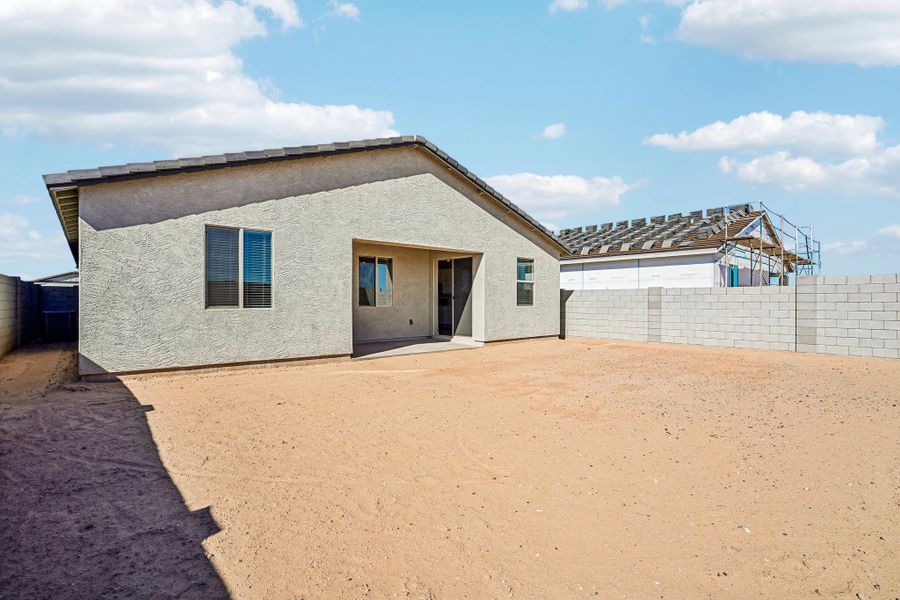Back exterior elevation
