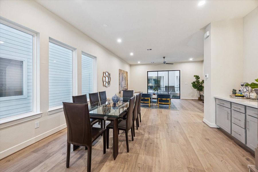 Furnished interior view inside a new home in Willowbend Point, Houston (Image 16).