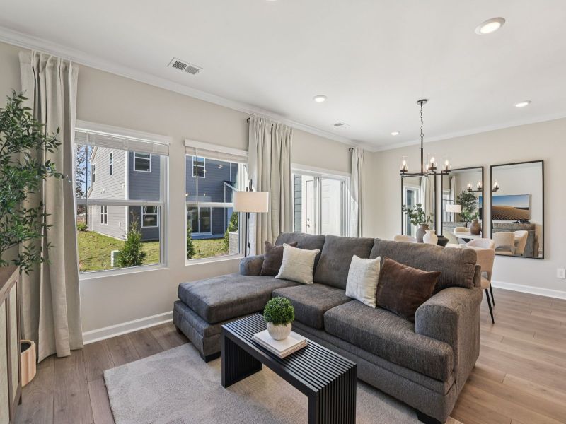 Furnished interior view inside a new home in Meadows at Wilson Farms - The Summit Series, Fort Mill (Image 3).