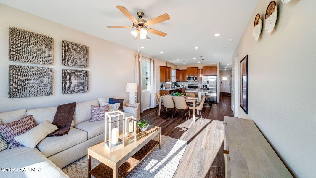 Furnished interior view inside a new home in South Ranch Southern Collection, Prescott (Image 15). Furnished interior view inside a new home in South Ranch Southern Collection, Prescott (Image 15).