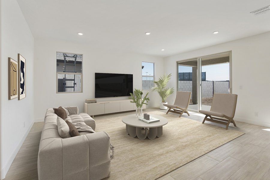 Furnished interior view inside a new home in Windrose V, Waddell (Image 4).