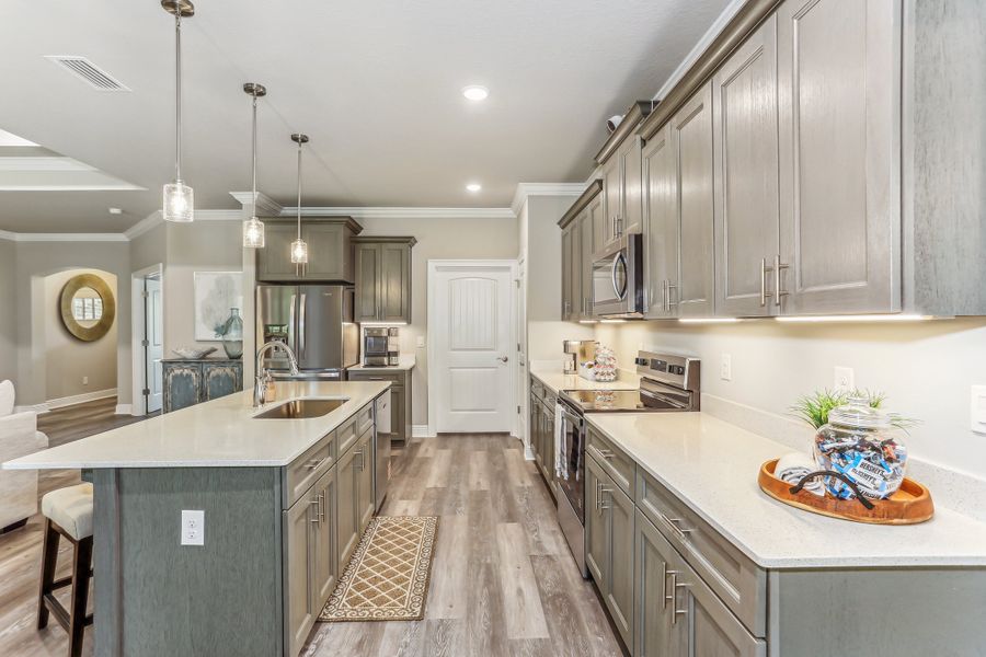 Representative furnished interior of a home built from the The Sapphire by Herbst Homes in Clear Water Landing, Milton (Image 69).