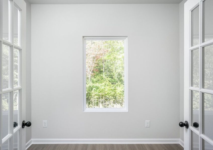 The Burton has a flex room perfect for a home office.