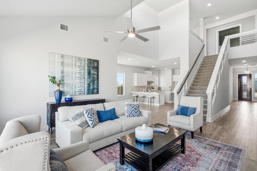 Furnished interior view inside a new home in Alsatian Oaks, Castroville (Image 13).