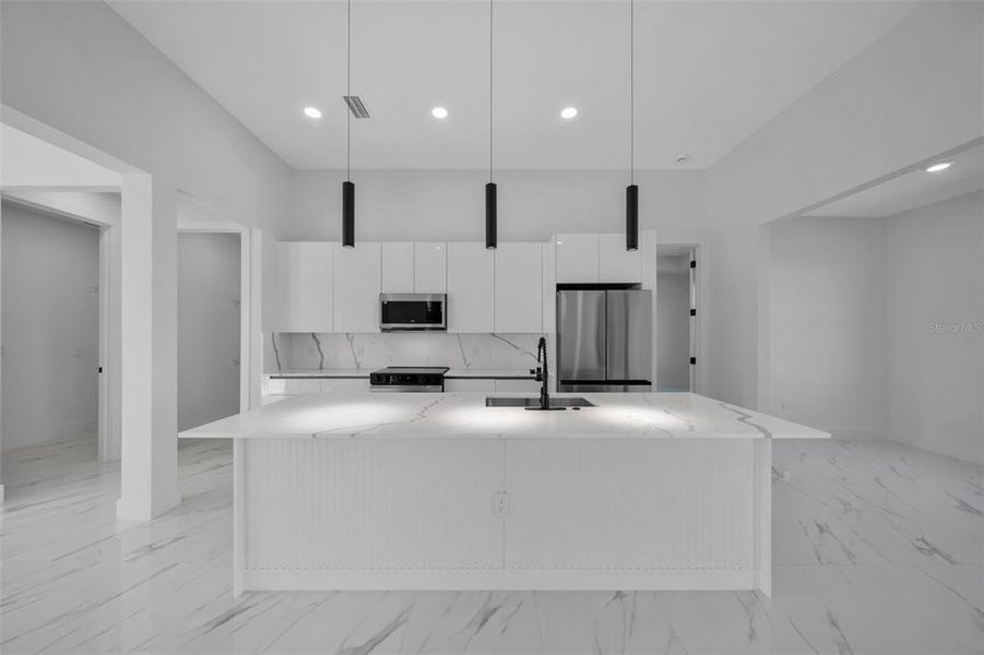 Furnished interior view inside a new home in , Cape Coral (Image 12). Furnished interior view inside a new home in , Cape Coral (Image 12).