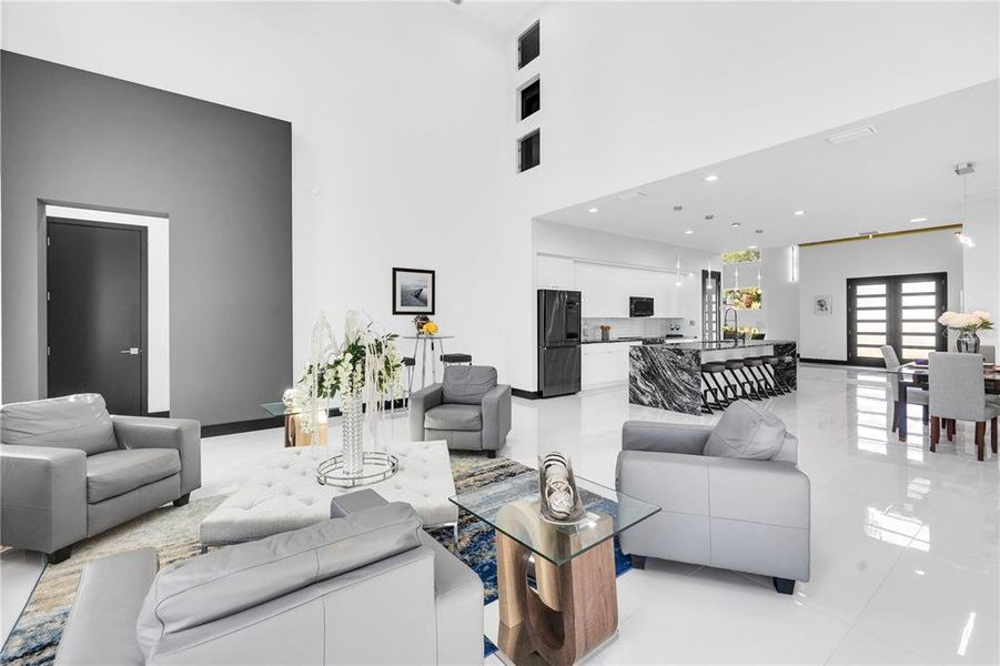 Furnished interior view inside a new home in , St. Petersburg (Image 9).