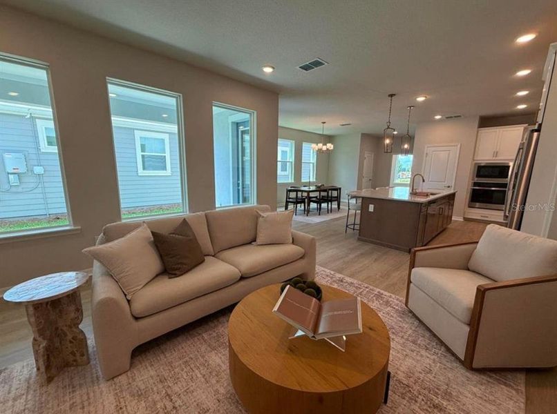 Furnished interior view inside a new home in Laureate Park at Lake Nona - Garden Series, Orlando (Image 8).