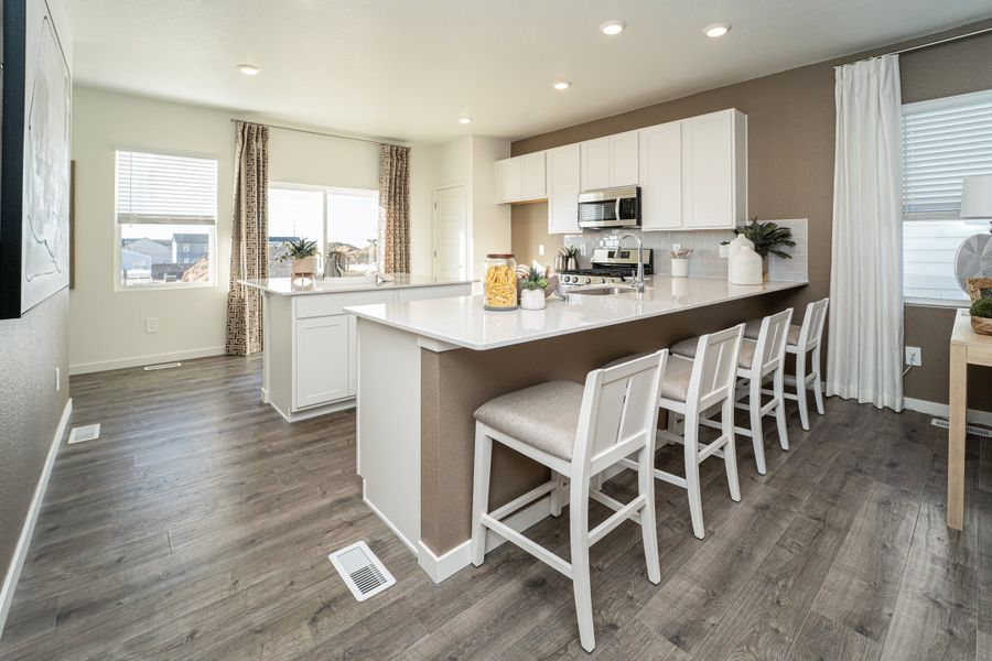 Furnished interior view inside a new home in Hudson Hills, Hudson (Image 7).