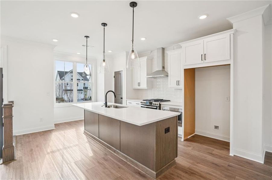 Furnished interior view inside a new home in Palisades Townhomes, Cumming (Image 15).