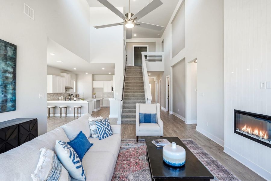 Furnished interior view inside a new home in Alsatian Oaks, Castroville (Image 15).