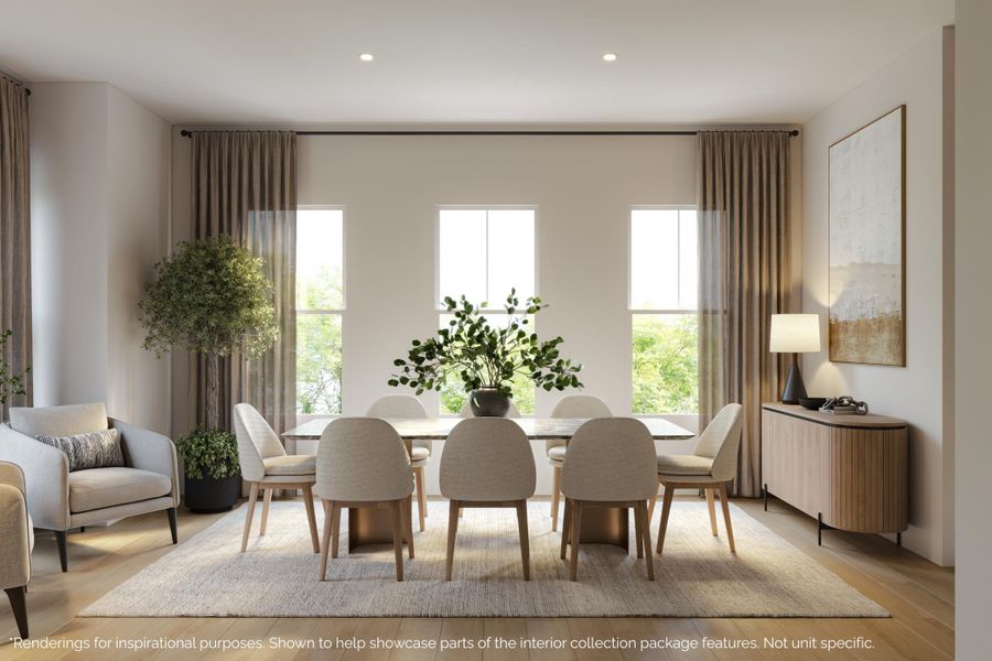 Furnished interior view inside a new home in , Charleston (Image 7).