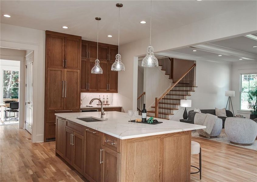 Furnished interior view inside a new home in , Atlanta (Image 35).