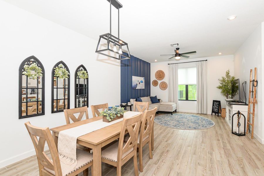 Furnished interior view inside a new home in , Port St. Lucie (Image 47).