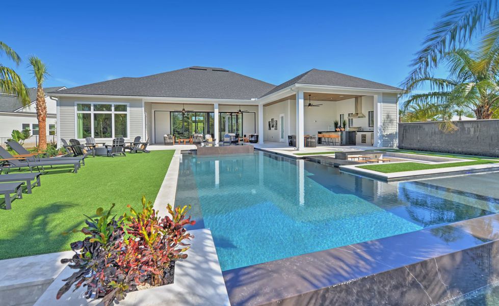 Exterior details and patio area of a home in Courtney Grove, St. Augustine (Image 3). Exterior details and patio area of a home in Courtney Grove, St. Augustine (Image 3).