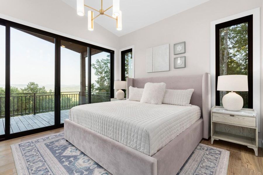 Furnished interior view inside a new home in , Blue Ridge (Image 14).