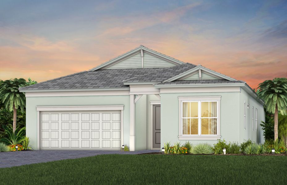 Representative exterior photo of a completed home built from the Concord by Pulte Homes in Highpointe, Stuart, FL (Image 2). Representative exterior photo of a completed home built from the Concord by Pulte Homes in Highpointe, Stuart, FL (Image 2).