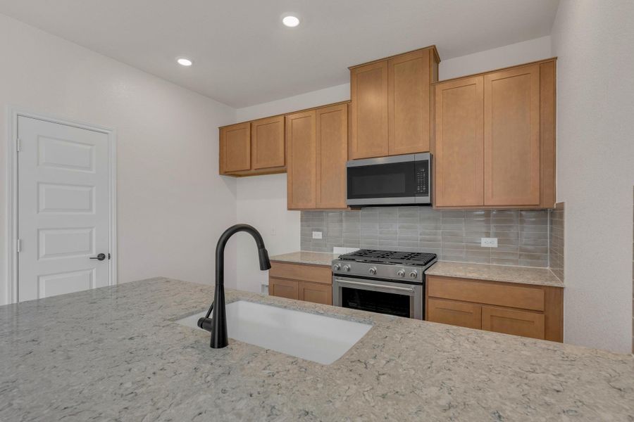 Furnished interior view inside a new home in Salerno - Heritage Collection, Round Rock (Image 8). Furnished interior view inside a new home in Salerno - Heritage Collection, Round Rock (Image 8).