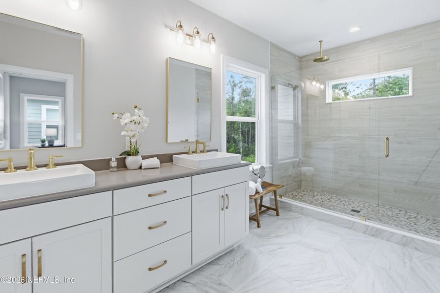 Furnished interior view inside a new home in , Ponte Vedra (Image 10).