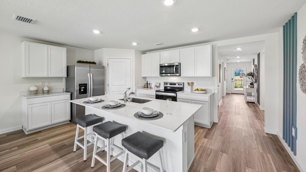 Furnished interior view inside a new home in Citrus County Spot Lots, Dunnellon (Image 7).
