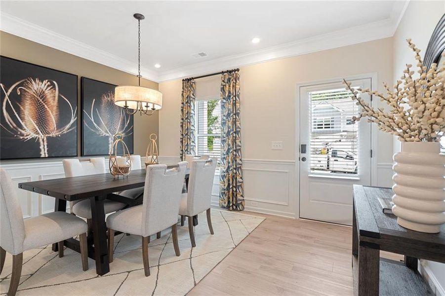 Furnished interior view inside a new home in Allen Manor, Hoschton (Image 6).