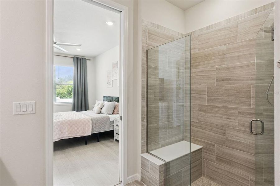 Furnished interior view inside a new home in Del Webb Oasis, Winter Garden (Image 10).