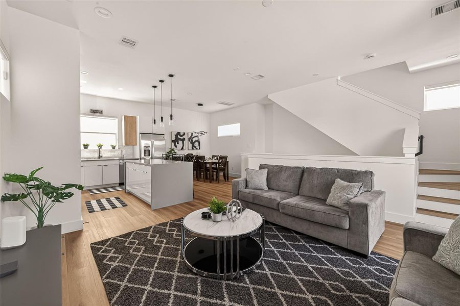 Furnished interior view inside a new home in , Houston (Image 7). Furnished interior view inside a new home in , Houston (Image 7).