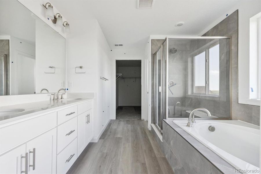 Furnished interior view inside a new home in Harvest Crossing, Aurora (Image 11).