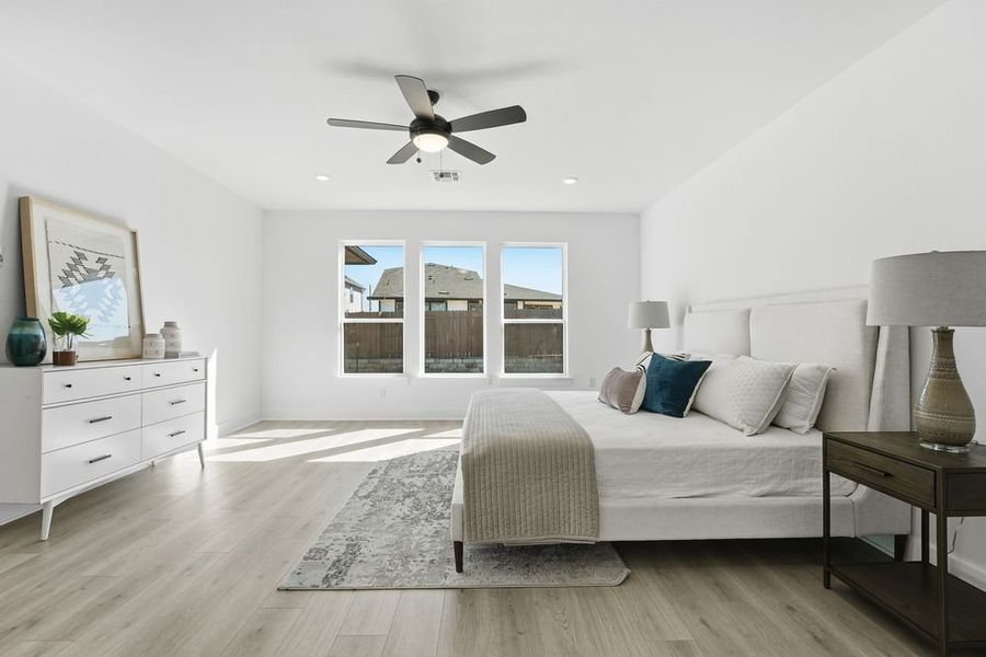Furnished interior view inside a new home in Easton Park, Austin (Image 12). Furnished interior view inside a new home in Easton Park, Austin (Image 12).
