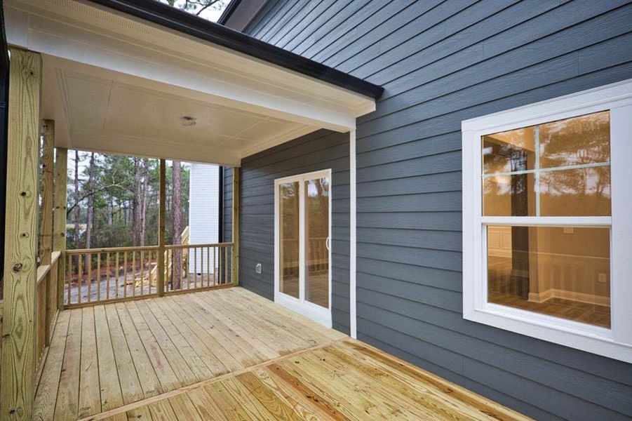 Representative exterior details of a home built from the Magnolia by Caviness & Cates Communities in Bartlett Manor, Youngsville (Image 28).