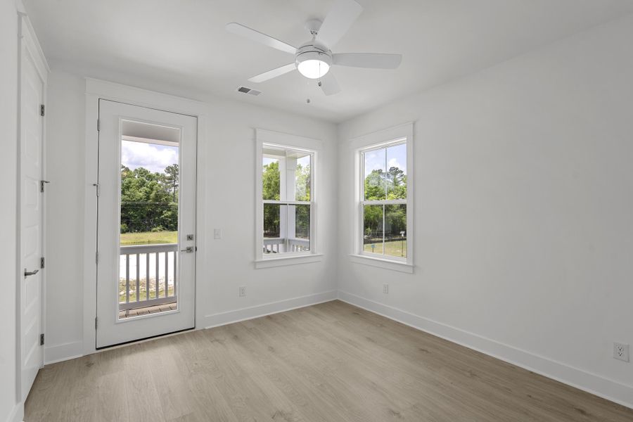 Spacious, unfurnished interior of a new home in Miller's Crossing, Johns Island (Image 31). Spacious, unfurnished interior of a new home in Miller's Crossing, Johns Island (Image 31).