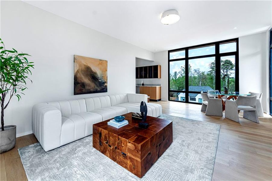 Furnished interior view inside a new home in , Marietta (Image 50).