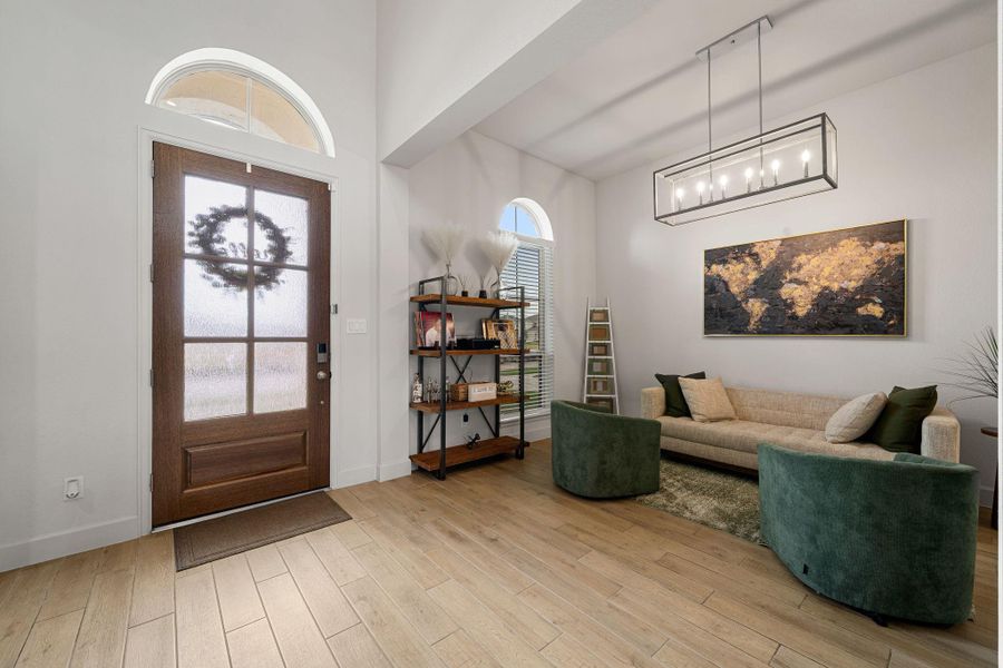 Furnished interior view inside a new home in , Manvel (Image 35).